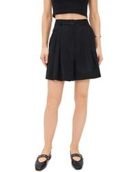 STAUD - Cruz Linen Shorts - Lyst