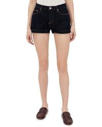 PARKE - Denim Mini Shorts - Lyst