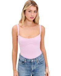 GOOD AMERICAN - Scuba Sweetheart Tank Thong Bodysuit - Lyst