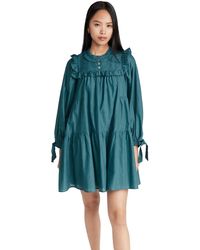 Sea - Adrienne Cotton Puff Sleeve Tunic Dress - Lyst