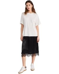 Sea - Lorraine Lace Combo T-shirt Dress - Lyst