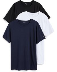 Paul Smith - Pau Ith Cotton Ogo Ounge 3 Pack T-hirt Back/white/navy Xx - Lyst