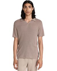 Onia - Johnny Collar Ribbed Polo Cahew - Lyst