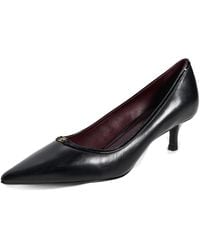 Tory Burch - Double T Buckle Kitten Heel Pump 45Mm - Lyst