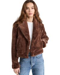 Blank NYC - Espresso Faux Fur Martini Jacket - Lyst