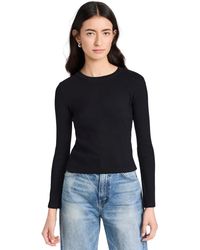 PERFECTWHITETEE - Foxx Ribbed Ong Eeve True Back - Lyst