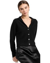 Vince - Poo Button Cahmere Cardigan Back - Lyst