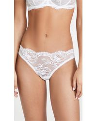 Save 12% La Perla Cotton Exotique Brazilian Briefs in White Womens Clothing Lingerie Knickers and underwear 