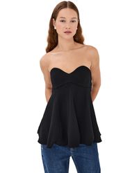 Tibi - Melee Crepe Strapless Top - Lyst