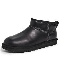 UGG - Classic Ultra Mini Leather Regen Boots - Lyst