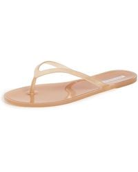 Black Suede Studio - Crystal Jelly Flip Flops - Lyst