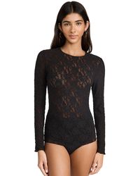 Hanky Panky - Ignature Lace Unlined Long Leeve Top - Lyst