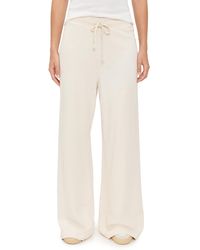 ÉTERNE - Drawstring Wide Leg Sweatpants - Lyst