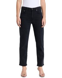 Agolde - Kye Mid Rise Straight Crop Jeans - Lyst