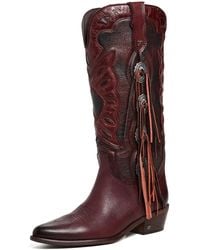 Sam Edelman - Rhett Western Fringe Boots - Lyst