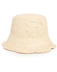 Freya - Packable Scallop Straw Bucket Hat - Lyst