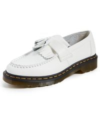 Dr. Martens - Adrian Yellow Stitch Leather Tassel Loafers - Lyst