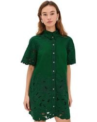 Sea - Ceci Embroidery Shirt Dress - Lyst