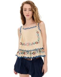 Sea - Melinda Emb Tank Top - Lyst