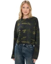 ASKK NY - Cropped Long Sleeve Tee Stripe - Lyst