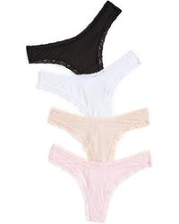Stripe & Stare - Basics Thong 4 Pack - Lyst