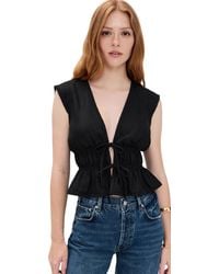 Wayf - Clara Short Sleeve Top - Lyst