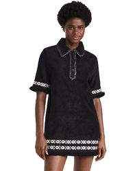 Sea - Katya Embroidered Short Sleeve Cover Up Dress - Lyst