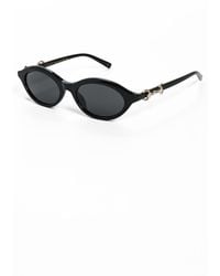 Gucci - Oval Frame Sunglasses - Lyst