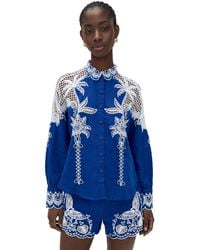 FARM Rio - Palms Richelieu Long Sleeve Shirt - Lyst