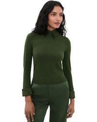 Alice + Olivia - Porla Collared Sweater - Lyst