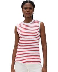 ATM - Stripe Classic Jersey Sleeveless Boy Tee - Lyst