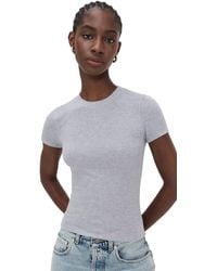 FRAME - The Rib Baby Tee - Lyst