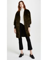 Ottod'Ame Betty Faux Fur Coat - Multicolour