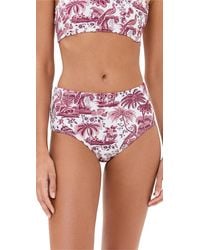 STAUD - Devon High Rise Bikini Bottoms - Lyst