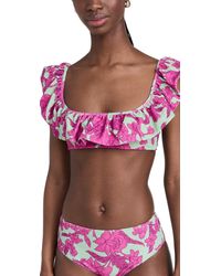 La DoubleJ - Ruffle Bikini Top - Lyst