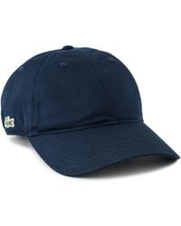 Lacoste - Cotton Twill Side Logo Cap - Lyst