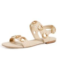 Larroude - Milan Flat Sandals 7 - Lyst