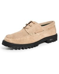 VINNY'S - Suede Boat Shoes - Lyst