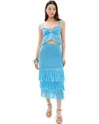Saylor - Ebba Fringe Midi Skirt Set - Lyst