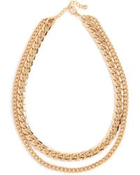 Argento Vivo - 2 Layer Curb Chain Necklace - Lyst