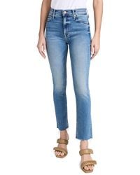 Mother - Mid Rise Dazzler Ankle Fray Jeans - Lyst