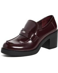 Tory Burch - Classic Heeled Lug Loafers - Lyst
