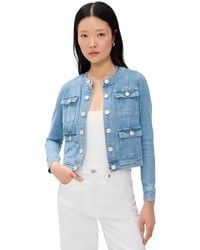 L'Agence - Yari Collarless Jacket - Lyst