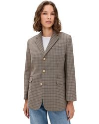 FRAME - The Houndstooth Blazer - Lyst