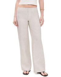 Reformation - Vida Low Rise Linen Pants - Lyst