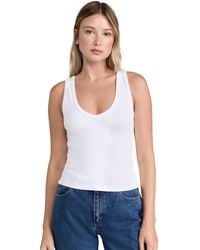 PERFECTWHITETEE - V Neck Blondie Tank - Lyst