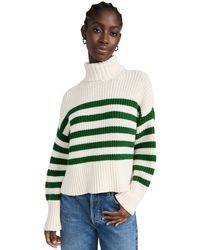 Madewell - Wide Rib Mockneck Sweater In Stripe - Lyst