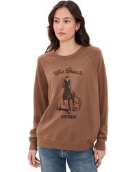 The Great - The College Sweatshirt With Stetson Graphic - Lyst
