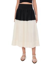 Sea - Nicola Ramie Midi Skirt - Lyst