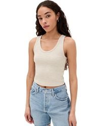 PERFECTWHITETEE - Blondie Structured Rib Bra Friendly Tank - Lyst